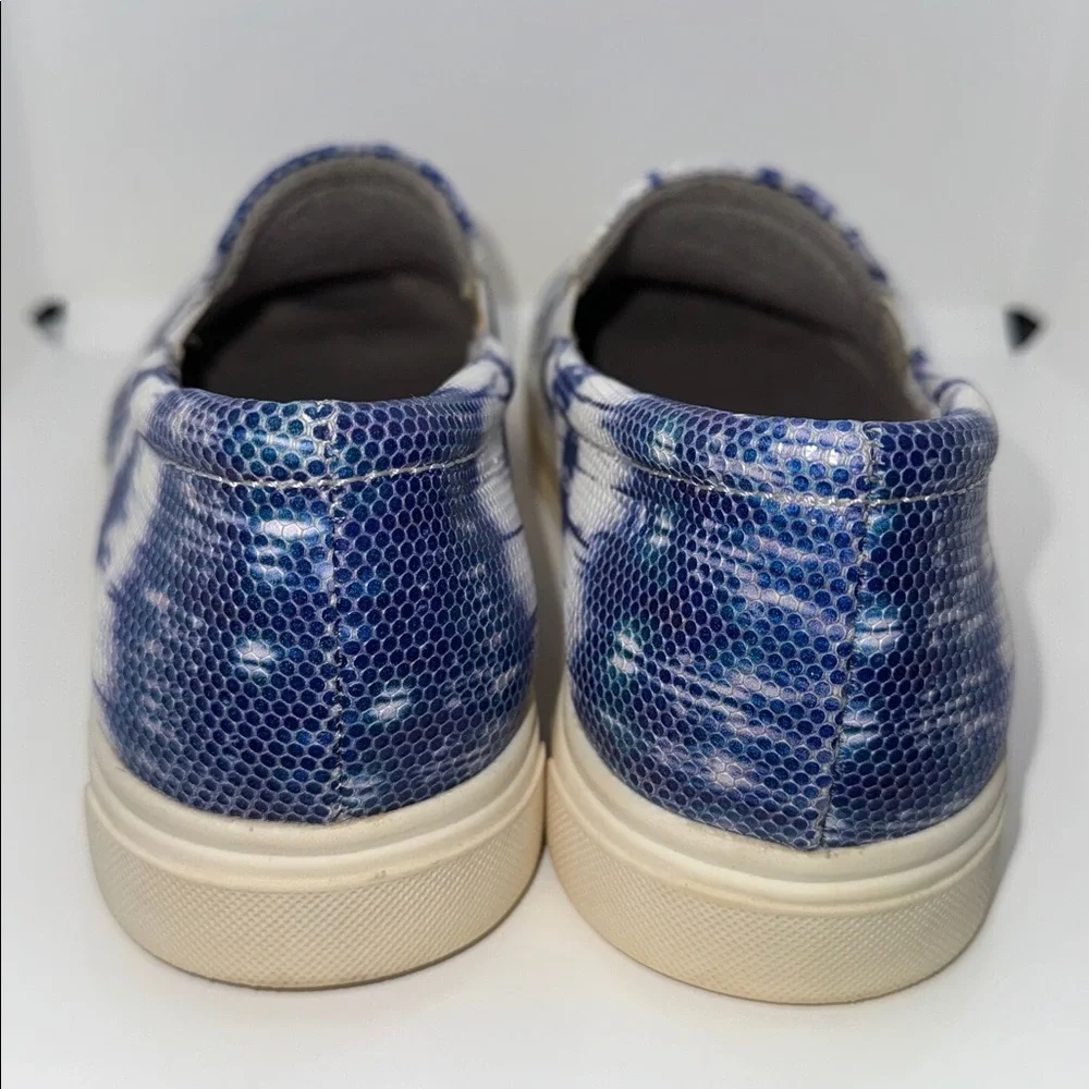 Naturalizer Aileen Slip On Sneakers Blue Tie Dye Leather Women’s 9.5